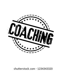 circle rubber stamp with the text coaching. coaching rubber stamp, label, badge, logo,seal