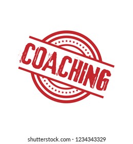 circle rubber stamp with the text coaching. coaching rubber stamp, label, badge, logo,seal