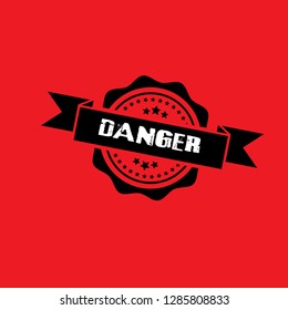 circle rubber stamp with the text danger. danger rubber stamp, label, badge, logo,seal. Designed for your web site design, logo, app, UI