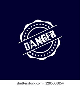 circle rubber stamp with the text danger. danger rubber stamp, label, badge, logo,seal. Designed for your web site design, logo, app, UI