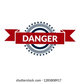 circle rubber stamp with the text danger. danger rubber stamp, label, badge, logo,seal. Designed for your web site design, logo, app, UI