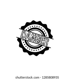 circle rubber stamp with the text danger. danger rubber stamp, label, badge, logo,seal. Designed for your web site design, logo, app, UI