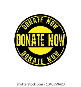 circle rubber stamp with the text donate now. donate now rubber stamp, label, badge, logo,seal. Designed for your web site design, logo, app, UI
