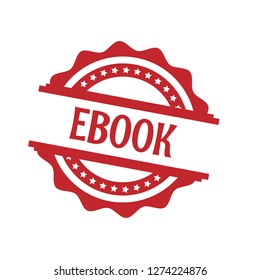 circle rubber stamp with the text ebook. ebook rubber stamp, label, badge, logo,seal