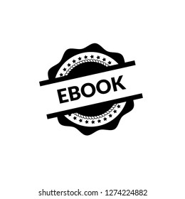 circle rubber stamp with the text ebook. ebook rubber stamp, label, badge, logo,seal
