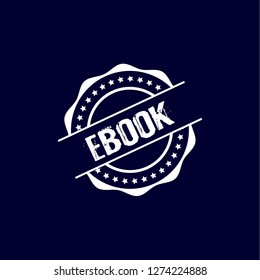 circle rubber stamp with the text ebook. ebook rubber stamp, label, badge, logo,seal