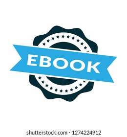 circle rubber stamp with the text ebook. ebook rubber stamp, label, badge, logo,seal