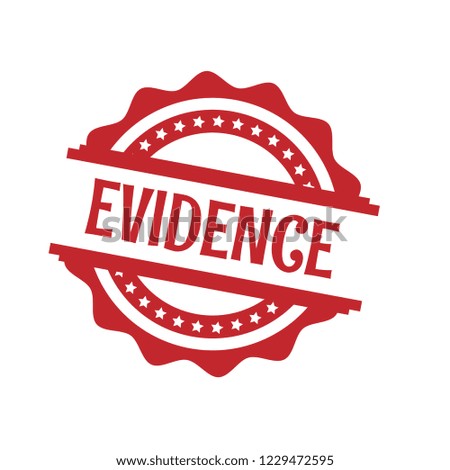 circle rubber stamp with the text evidence. evidence rubber stamp, label, badge, logo,seal,sticker.
