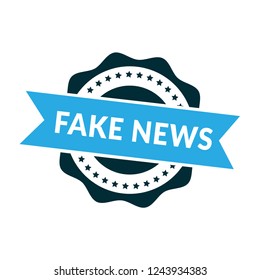 circle rubber stamp with the text fake news. fake news rubber stamp, label, badge, logo,seal
