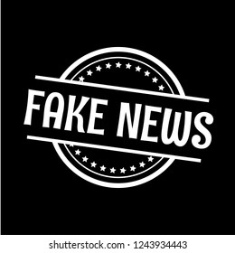 circle rubber stamp with the text fake news. fake news rubber stamp, label, badge, logo,seal