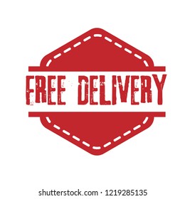 circle rubber stamp with the text free delivery. free delivery rubber stamp, label, badge, logo,seal