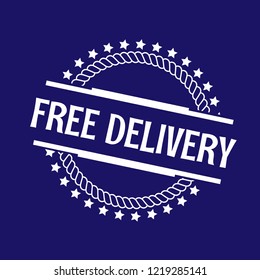 circle rubber stamp with the text free delivery. free delivery rubber stamp, label, badge, logo,seal