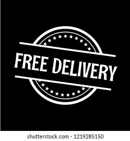 circle rubber stamp with the text free delivery. free delivery rubber stamp, label, badge, logo,seal