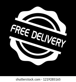 circle rubber stamp with the text free delivery. free delivery rubber stamp, label, badge, logo,seal
