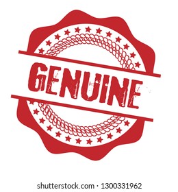 circle rubber stamp with the text genuine. genuine rubber stamp, label, badge, logo,seal. Designed for your web site design, logo, app, UI