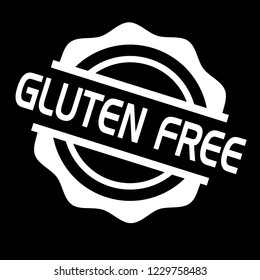 circle rubber stamp with the text gluten free. gluten free rubber stamp, label, badge, logo,seal