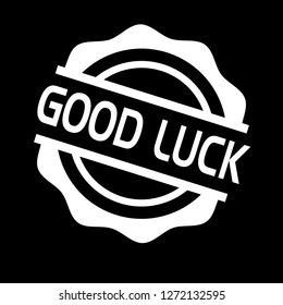 circle rubber stamp with the text good luck. good luck rubber stamp, label, badge, logo,seal