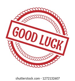 circle rubber stamp with the text good luck. good luck rubber stamp, label, badge, logo,seal