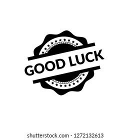circle rubber stamp with the text good luck. good luck rubber stamp, label, badge, logo,seal