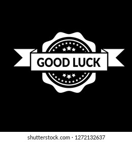 circle rubber stamp with the text good luck. good luck rubber stamp, label, badge, logo,seal