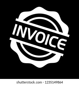 circle rubber stamp with the text invoice. invoice rubber stamp, label, badge, logo,seal