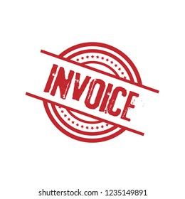 Circle Rubber Stamp Text Invoice Invoice Stock Vector (Royalty Free ...