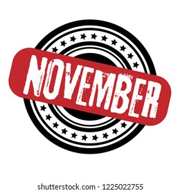 circle rubber stamp with the text november. november rubber stamp, label, badge, logo,seal