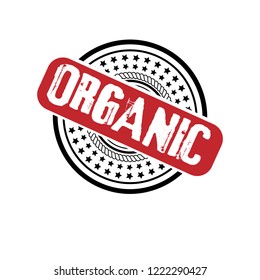 circle rubber stamp with the text organic. organic rubber stamp, label, badge, logo,seal