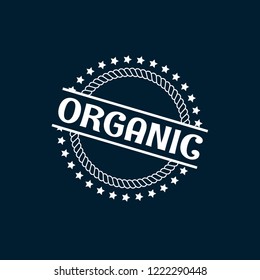 circle rubber stamp with the text organic. organic rubber stamp, label, badge, logo,seal