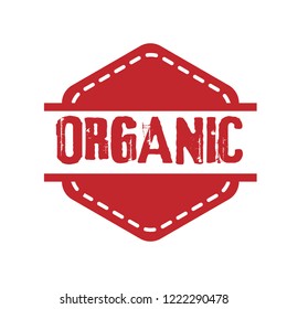 circle rubber stamp with the text organic. organic rubber stamp, label, badge, logo,seal