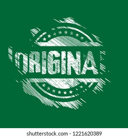 circle rubber stamp with the text original. original rubber stamp, label, badge, logo,seal