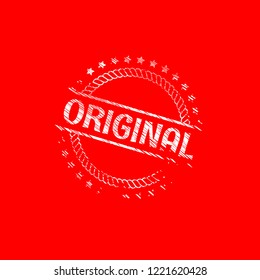 circle rubber stamp with the text original. original rubber stamp, label, badge, logo,seal