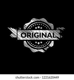 circle rubber stamp with the text original. original rubber stamp, label, badge, logo,seal