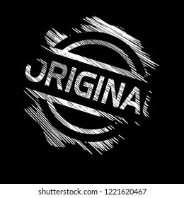 circle rubber stamp with the text original. original rubber stamp, label, badge, logo,seal