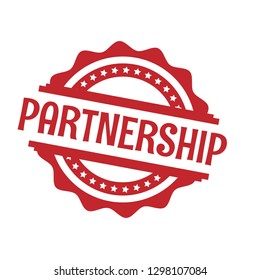 circle rubber stamp with the text partnership. partnership rubber stamp, label, badge, logo,seal. Designed for your web site design, logo, app, UI
