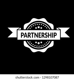 circle rubber stamp with the text partnership. partnership rubber stamp, label, badge, logo,seal. Designed for your web site design, logo, app, UI