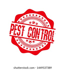 circle rubber stamp with the text pest control. pest control rubber stamp, label, badge, logo,seal