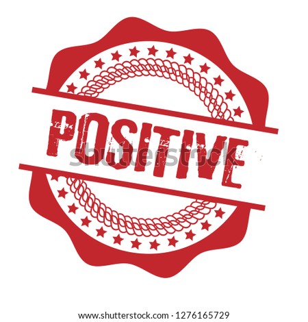 circle rubber stamp with the text positive. positive rubber stamp, label, badge, logo,seal