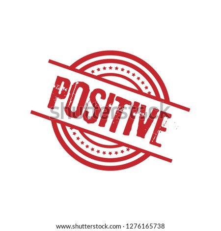 circle rubber stamp with the text positive. positive rubber stamp, label, badge, logo,seal