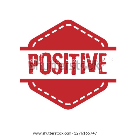 circle rubber stamp with the text positive. positive rubber stamp, label, badge, logo,seal