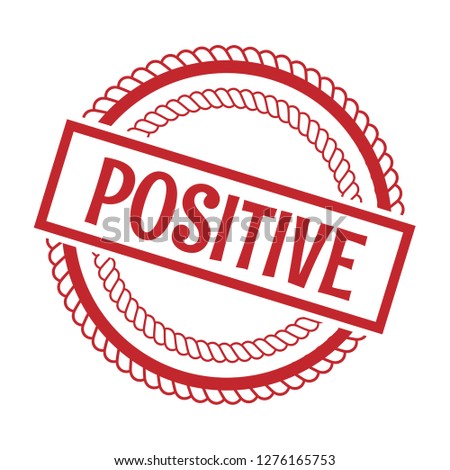 circle rubber stamp with the text positive. positive rubber stamp, label, badge, logo,seal
