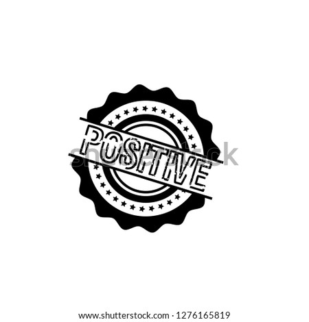 circle rubber stamp with the text positive. positive rubber stamp, label, badge, logo,seal