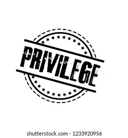 circle rubber stamp with the text privilege. privilege rubber stamp, label, badge, logo,seal