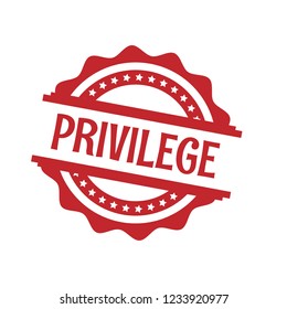 circle rubber stamp with the text privilege. privilege rubber stamp, label, badge, logo,seal