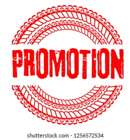circle rubber stamp with the text promotion. promotion rubber stamp, label, badge, logo,seal