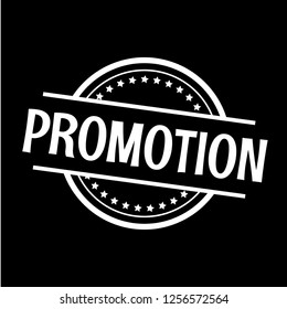 circle rubber stamp with the text promotion. promotion rubber stamp, label, badge, logo,seal