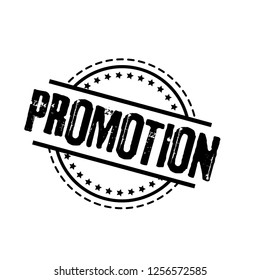 circle rubber stamp with the text promotion. promotion rubber stamp, label, badge, logo,seal