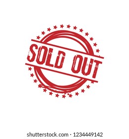circle rubber stamp with the text sold out. sold out rubber stamp, label, badge, logo,seal,sticker