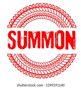 circle rubber stamp with the text summon. summon rubber stamp, label, badge, logo,seal. Designed for your web site design, logo, app, UI