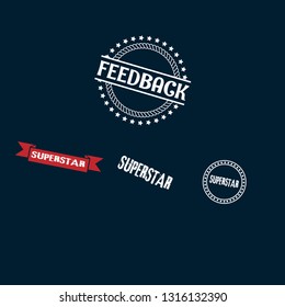 circle rubber stamp with the text superstar. superstar rubber stamp, label, badge, logo,seal. Designed for your web site design, logo, app, UI